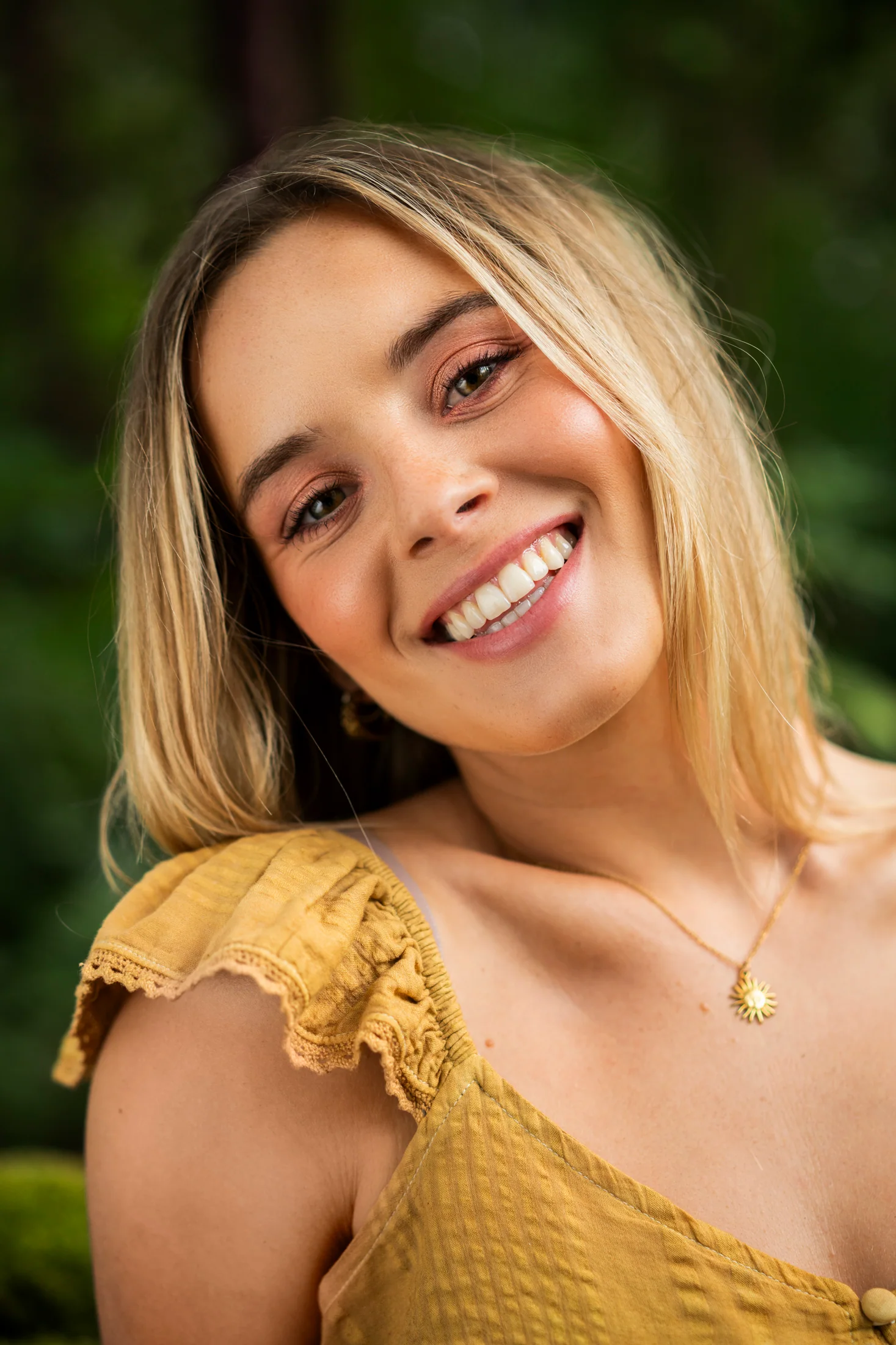 Smiling close portrait of Camille Felton